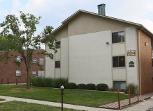 tan apartment building